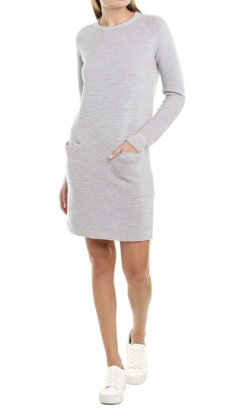 NEW THEORY sweater dress in gray